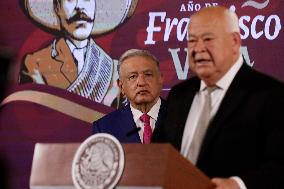 President Of Mexico Lopez Obrador  Daily Press Conference