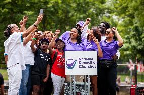 Juneteenth march for voting rights, reparations, and an end to gun violence