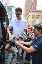 Draft Prospect Victor Wembanyama Arrives in NYC