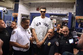 Draft Prospect Victor Wembanyama Arrives in NYC