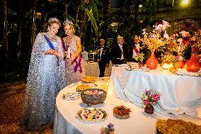 Dutch Royal At State Banquet - Brussels