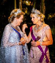 Dutch Royal At State Banquet - Brussels