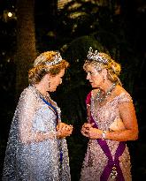 Dutch Royal At State Banquet - Brussels