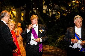 Dutch Royal At State Banquet - Brussels