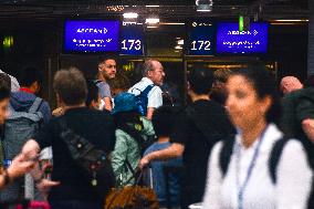 Duesseldorf Airport At The Begin Of Summer Holiday Season