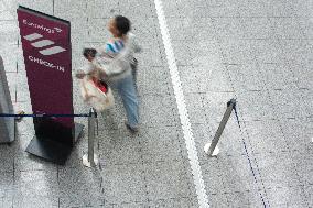 Duesseldorf Airport At The Begin Of Summer Holiday Season