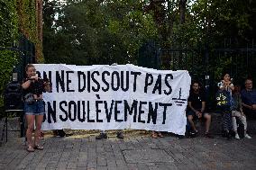 Gathering Against The Ban Of The Ecologic Collective 'Les Soulevements De La Terre'.