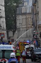 Huge Explosion Hits Building - Paris