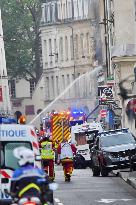 Huge Explosion Hits Building - Paris