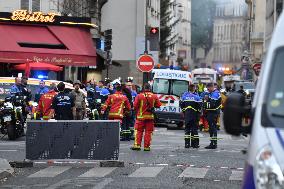 Huge Explosion Hits Building - Paris