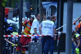 Huge Explosion Hits Building - Paris