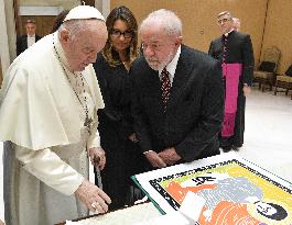 Pope Francis Meets President Of Brazil Luiz Inacio Lula Da Silva - Vatican