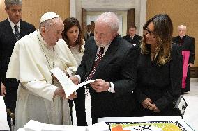 Pope Francis Meets President Of Brazil Luiz Inacio Lula Da Silva - Vatican