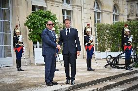 President Macron Welcomes President Al-Sissi - Paris