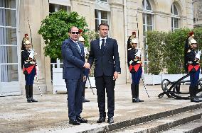 President Macron Welcomes President Al-Sissi - Paris