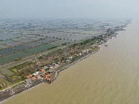 Climate Change Causes Sea Level Rise On The North Coast Of West Java