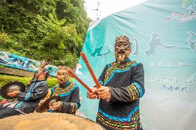 Nuo Opera performance Celebrate Dragon Boat Festival