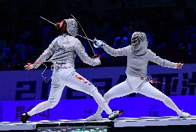 #(SP)JIANGSU-WUXI-ASIAN CHAMPIONSHIPS-WOMEN'S TEAM SABRE