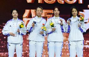 #(SP)JIANGSU-WUXI-ASIAN CHAMPIONSHIPS-WOMEN'S TEAM SABRE