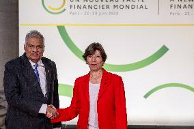 New Global Financing Pact Summit - Paris