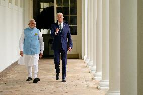 Joe Biden Meets Narendra Modi - Washington