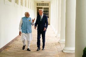 Joe Biden Meets Narendra Modi - Washington