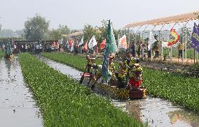 CHINA-LIAONING-SHENYANG-PADDY FIELD-DRAGON BOAT RACE (CN)