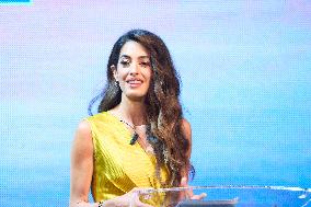 Amal Clooney We Choose Earth Tour - Madrid