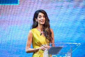 Amal Clooney We Choose Earth Tour - Madrid