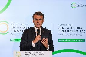 New Global Financing Pact Summit - Paris