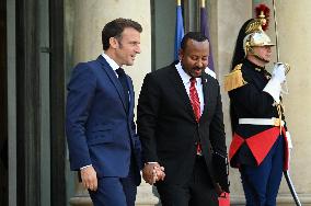 French President Receives Prime Minister of Ethiopia - Paris