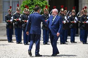 French President Receives Brazilian President - Paris