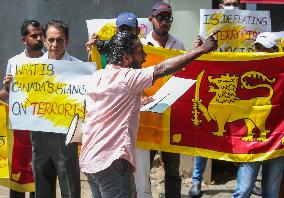 Protest In Sri Lanka Against Canadian Prime Minister Justin Trudeau