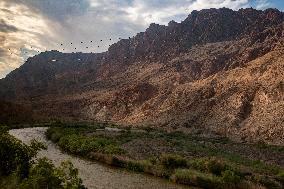 Iran-Border River Of Aras