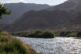 Iran-Border River Of Aras