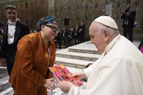 Pope Francis Meets Artists - Vatican