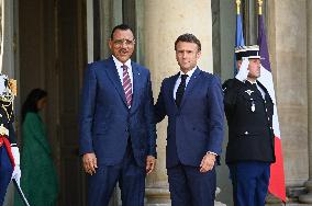 French President Receives Nigerian President - Paris