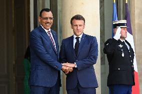 French President Receives Nigerian President - Paris