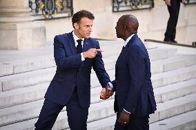 French President Receives Kenyan President - Paris