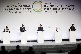 Closing Session Of The New Global Financial Pact Summit - Paris