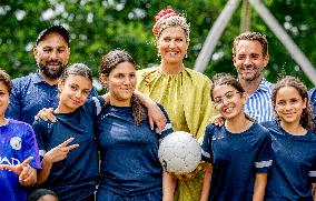 Queen Maxima Visits Heritage Park Loosduinen - The Hague