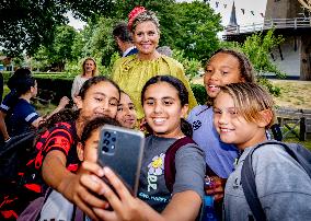 Queen Maxima Visits Heritage Park Loosduinen - The Hague