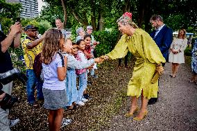 Queen Maxima Visits Heritage Park Loosduinen - The Hague