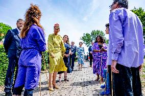 Queen Maxima Visits Heritage Park Loosduinen - The Hague