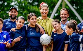 Queen Maxima Visits Heritage Park Loosduinen - The Hague