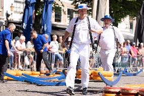 THE NETHERLANDS-ALKMAAR-CHEESE MARKET