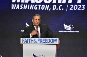 Chris Christie Booed As He Delivers Remarks At Faith And Freedom Coalition's “Road To Majority” Conference