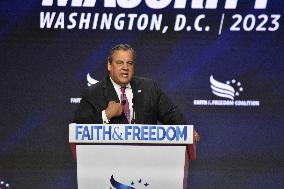 Chris Christie Booed As He Delivers Remarks At Faith And Freedom Coalition's “Road To Majority” Conference