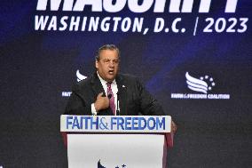 Chris Christie Booed As He Delivers Remarks At Faith And Freedom Coalition's “Road To Majority” Conference