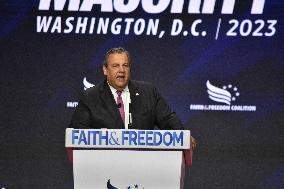 Chris Christie Booed As He Delivers Remarks At Faith And Freedom Coalition's “Road To Majority” Conference